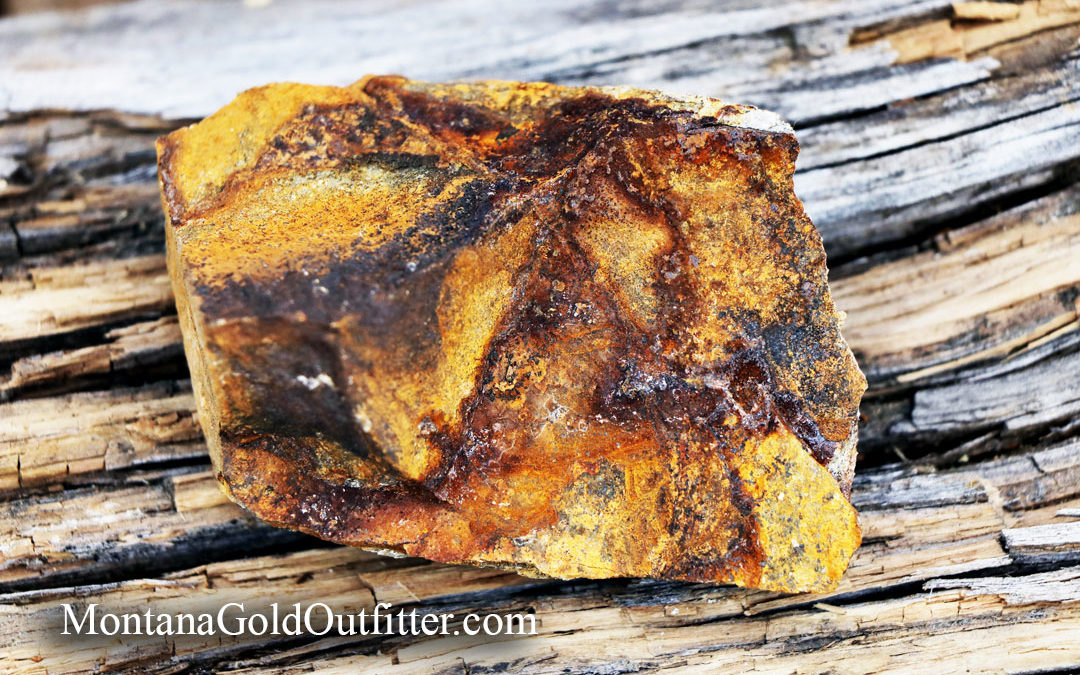 Gold In Montana | Red Stained Quartz Vein